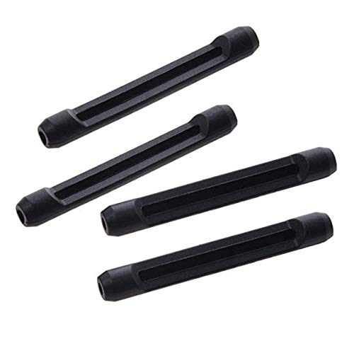 DNHCLL 5 Pairs Black Soft Silicone Eyeglass Ear Cushions Temple Tips Eyeglass Pads Anti Slip Glasses Ear Hook Comfort Sport Ear Grips,Eyeglasses Leg Antiskid Cover for Reading Glasses, Sunglasses