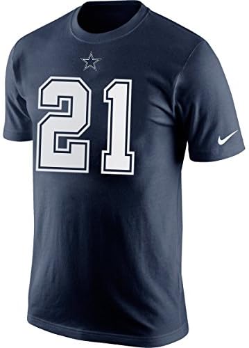 Ezekiel Elliott Dallas Cowboys #21 Men's Pride Player T-Shirt Navy (Medium)