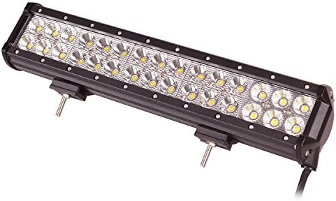 Oplips 12 Inch 72w LED Light Bar Spot Flood Combo Beam Light Bar Off Road Driving Fog Lamp 4x4 Off Road ATV SUV Jeep