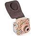 Woodmin Compatible PU Leather Camera Case for Fujifilm Instax Mini 9 8 8+ Camera with Shoulder Strap(Elegant Flower)