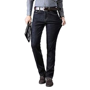 Men’ Fleece Lined Skinny Jeans Winter Slim Fit Thicken Warm Stretch Pants www.denim.fit