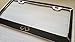 Infiniti Black Carbon Fiber Style Reverse Cut Decal Chrome Metal License Frame