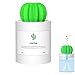 ONUEMP Cactus Humidifiers, Desktop Mini Cool Mist Humidifier 280ml USB Portable Air Diffuser, Auto Shut-off, Best Gift for Christmas, for Bedroom, Baby, Home, Yoga, Office, Travel (White)