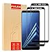 [2-Pack] Pulen Screen Protector for Samsung Galaxy A8+ 2018,HD Anti-fingerprints Anti-Scratch Bubble Free 9H Hardness Tempered Glass for Galaxy A8 Plus 2018 (Black)