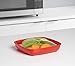 Sistema Microwave Cookware Plate, Small, 14.8 Ounce/ 1.85 Cup, Red