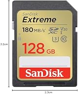SanDisk 128GB Extreme SDXC Card UHS-I U3 V30 180MB/s RescuePro Deluxe view 3