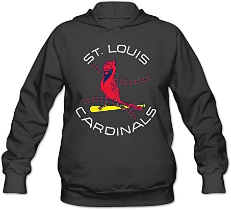 Duola Geek St. Louis Cardinal Women's Long Sleeve Hoodie Black