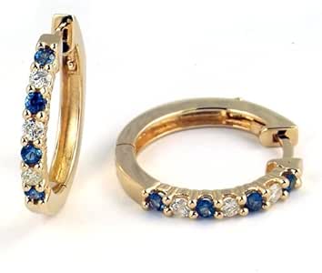 1 2 carat diamond hoop earrings