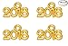 Yansanido Pack of 100 Alloy ''2018'' DIY Antique Message Charms Pendant for Making Bracelet and Necklace (