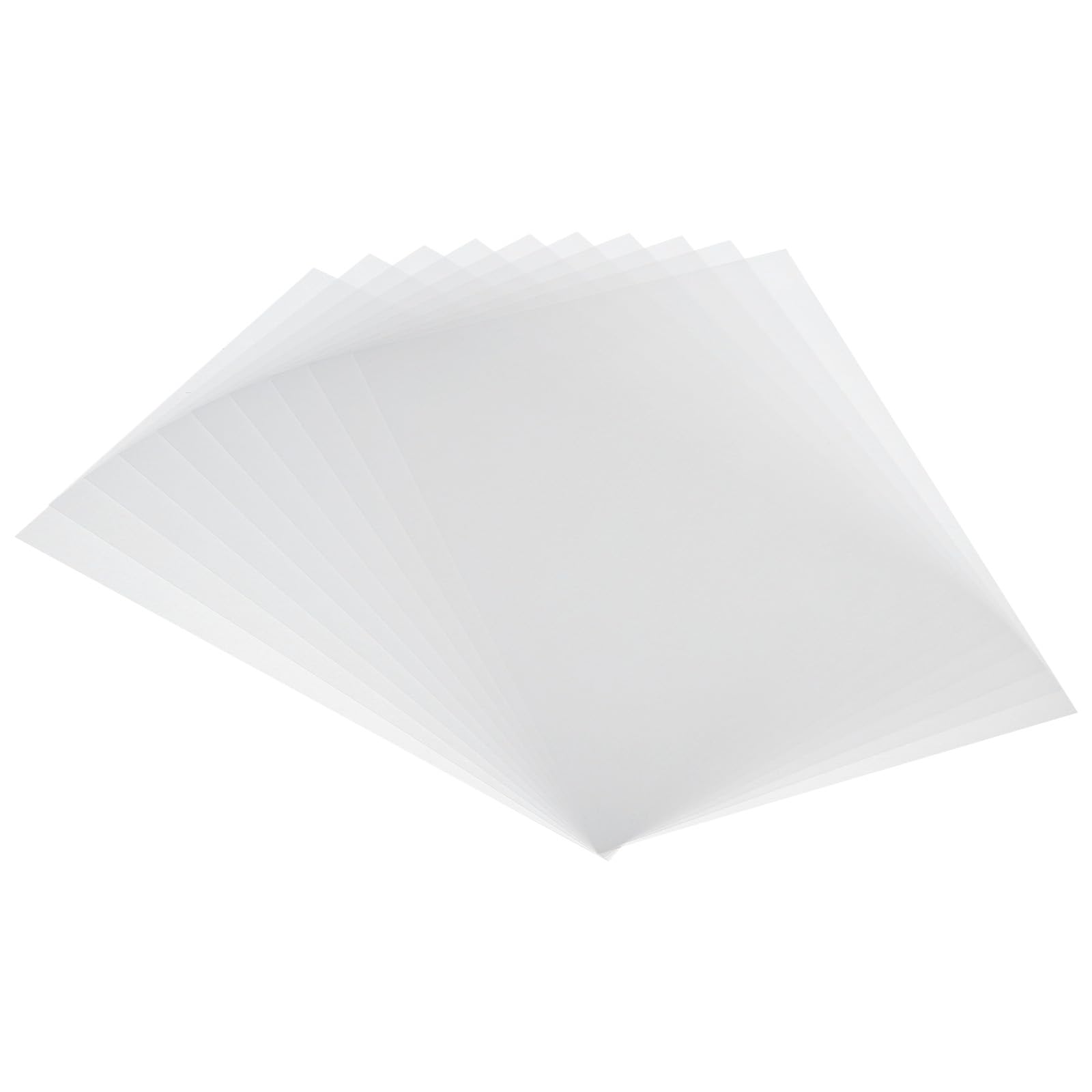 PATIKIL 7.87 x 11.4 Inch Shrink Plastic Sheets, 20 Pack Printable Sanded Blank Heat Shrink Art Film Paper for Creative Craft, DIY Making, Ornaments, White