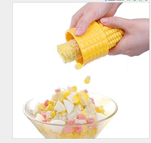 Alians Compact Manual quick Corn Stripper Cob Peeler Kernel Thresher Remover Kitchen Cooking Tool ,Yellow