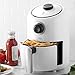DASH Compact Air Fryer Oven Cooker with Temperature Control, Non-stick Fry Basket, Recipe Guide + Auto Shut off Feature, 2 Quart - White