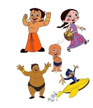Chhota Bheem Paper Cutouts - 5 Count: Amazon.in: Toys & Games