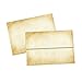 Aged Parchment Paper Note Card Set for Writing-Tent Fold-4.75x6.5-8-Pack