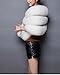 Pinkmerry Faux Fur Wrap Cape Shawl for Women (FBA)