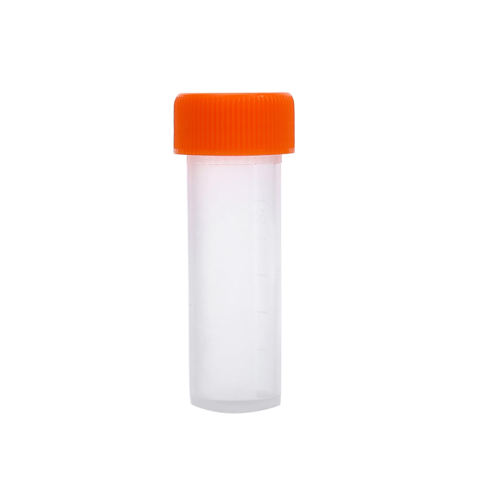 10Pcs Plastic Test Tubes with Caps Clear Test Lab Tubes Frozen Sample Container with Screw Cover 5ML for Laboratory Scientific Experiments Storage