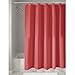 InterDesign Mildew-Free Water-Repellent Fabric Shower Curtain, 72-Inch by 72-Inch, Red