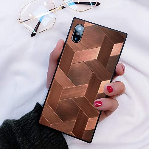 iPhone X, iPhone 10, iPhone Xs Square Case Blocks Black Cover Shockproof Skid Resistance Soft TPU Protective Case