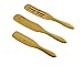 Crate Collective 3-Piece Bamboo Spurtle Set (Stirring Spatula/Spoon) - 9-Inch Spurtle, 12-Inch Spurtle, and 12-Inch Slotted Spurtle