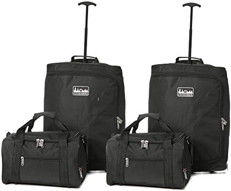 5 Cities Hand Luggage, Black