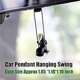 NC No Face Man Car Hanging Ornament Cute Anime Rearview Mirror Pendant view 4