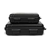 Doinshop NEW Outdoor Waterproof And Shockproof Storage Box Sealed Container Box (black, Large)