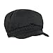 FLH Lightweight newsboy Cabbie Hat w/Braided Trim, Irish IVY Gatsby Cap – Black One Size