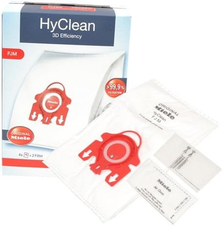 Miele S712-1 FJM HyClean 3D Dust Bag (x4 Bags) - Includes Filter Pack