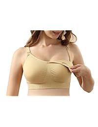 iLoveSIA Sujetador de lactancia para mujer, sin costuras, para lactancia, sujetador de maternidad, paquete de 4
