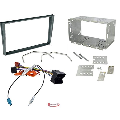 Sound-way Double din 2 DIN car stereo radio installation kit facia adapter compatible with Opel Vauxhall