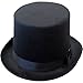 Jacobson Hat Company Deluxe Felt High Crown Costume Top Hat 23734 Victorian Dickens,Black,Large