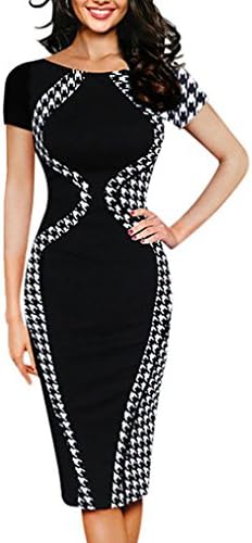 Women Bodycon Dress Plus Size,Vanvler Ladies Short Sleeve {Pencil Mini Dress} Business Office Dress