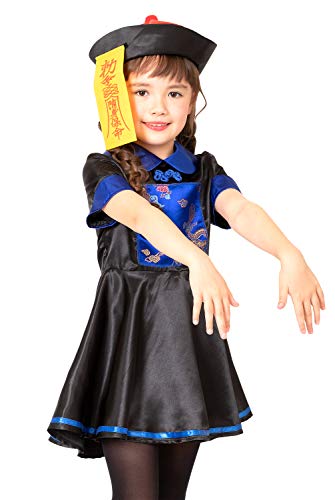 クリアストーン(Clearstone) コスプレ ハロウィン キョンシーガール キッズ 100cm 女の子 ブルー