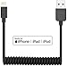 ONE PIX iPhone Charger Cable for Car (3 ft), MFi Certified Coiled Lightning Cable Compatible with iPhone 11/XS/XS Max/XR/X/8/8 Plus/7/7 Plus/6s/6s Plus/6/6 Plus/SE/5s/5c/5/iPad/iPod - Black primary