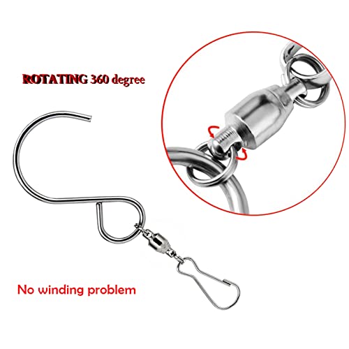 Swivel Hooks Clips for Hanging Wind Spinners Wind Chimes Bird Feeder