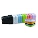 Etmact 24Pcs Thicken Colorful Square Plastic Plant Pot, Flower Pots (12pcs) with Saucers (12pcs) Plant Pots Flower Pots Plant Saucer Plastic Pots Plastic Plant Saucer Flower Pot Saucer