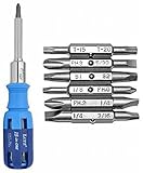 Lutz 21001 15-in-1 Ratchet Screwdriver, Blue