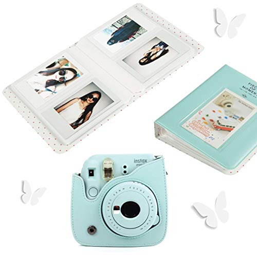 Fujifilm Instax Mini 8 Kids Instant Camera + Fuji Instax Film (20 Sheets) + Accessories Bundle, Batteries, Photo Album, Stickers (Blue) - Thumbnail 5