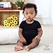 OPAWO Baby Short Sleeve Unisex Boys Girls Bodysuits Black 3 Pack 0-3 Months