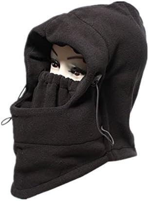 Winter Warm Cover Dustproof Windproof Adjustable Balaclava Ski Face Mask Hat Black