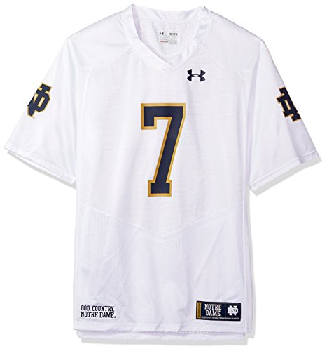 Under Armour NCAA Notre Dame Fighting Irish FG205068A12 Childrens Official Sideline Jersey, Medium, White