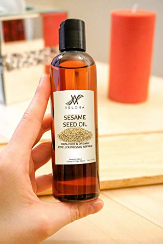 image for 100% Organic Sesame Oil | for Skin, Body & Hair Care and Cooking | Siz