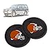 2 Pack 2.75 inch for Cleveland Browns Car Interior Accessories Anti Slip Cup Mat for All Vehicles (Cleveland Browns)