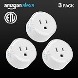 LITEdge Smart Plug, Compatible with Alexa, Wi-Fi Accessible Power Outlet, No Hub Needed, Control with App on Phone, Pack of 3
