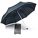 Kobold Windproof Travel Umbrella Lights Compact Mini 3 Fold Rain & Sun Protection Umbrellas for Women Gray