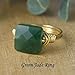 Rainbow Moonstone Ring- Faceted Square Gemstone Bead and Sterling Silver or Gold Filled Wire Wrapped Ring- Made to size 4-14
