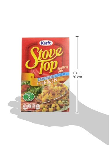 Stove Top Stuffing Mix, Low-Sodium Chicken, 6 Ounce Box