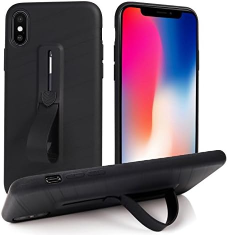 iphone x case, AUSCREZICON SOFT TPU anti-scratch FULL LPROTECTIVE CASE FOR IPHONE X (black)