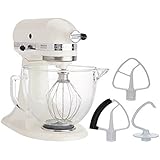 KitchenAid 5-Quart Stand Mixer Glass Bowl Cafe Latte