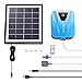 isYoung Solar Air Pump,Rechargeable Air Pump for Fish Pond,Fish Tank,Aquarium, AC/DC Oxygen Pump with Air Stone-Blue